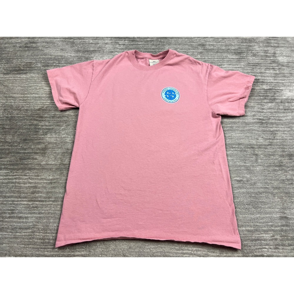 Simply Southern T-Shirt Womens Medium Pink Scrub Life Nurse Graphic Short Sleeve